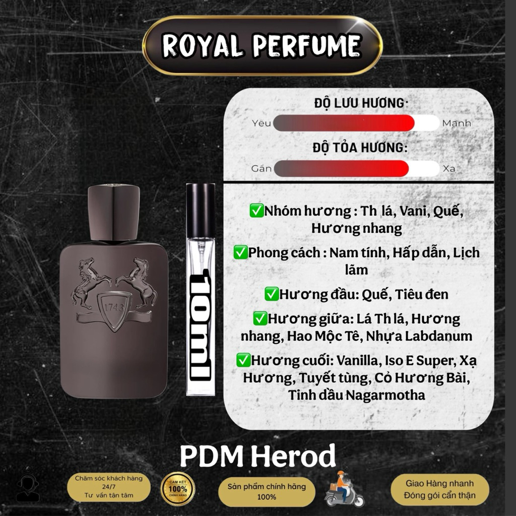 5/10ml - PDM Herod - Nước Hoa Nam | Royal Perfume