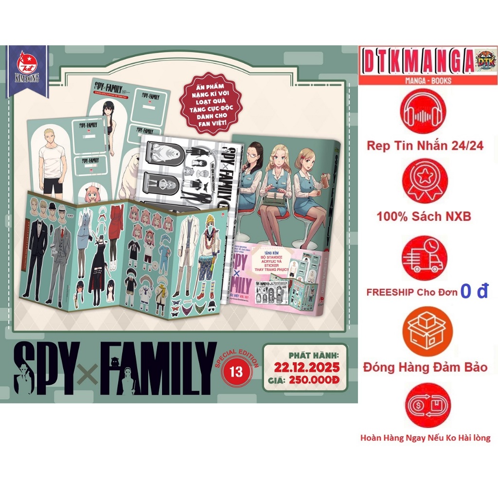 Truyện tranh - Spy x Family combo thường đặc biệt 13  1 2 3 4 5 6 7 8 9 10 11 12 - Nxb Kim Đồng