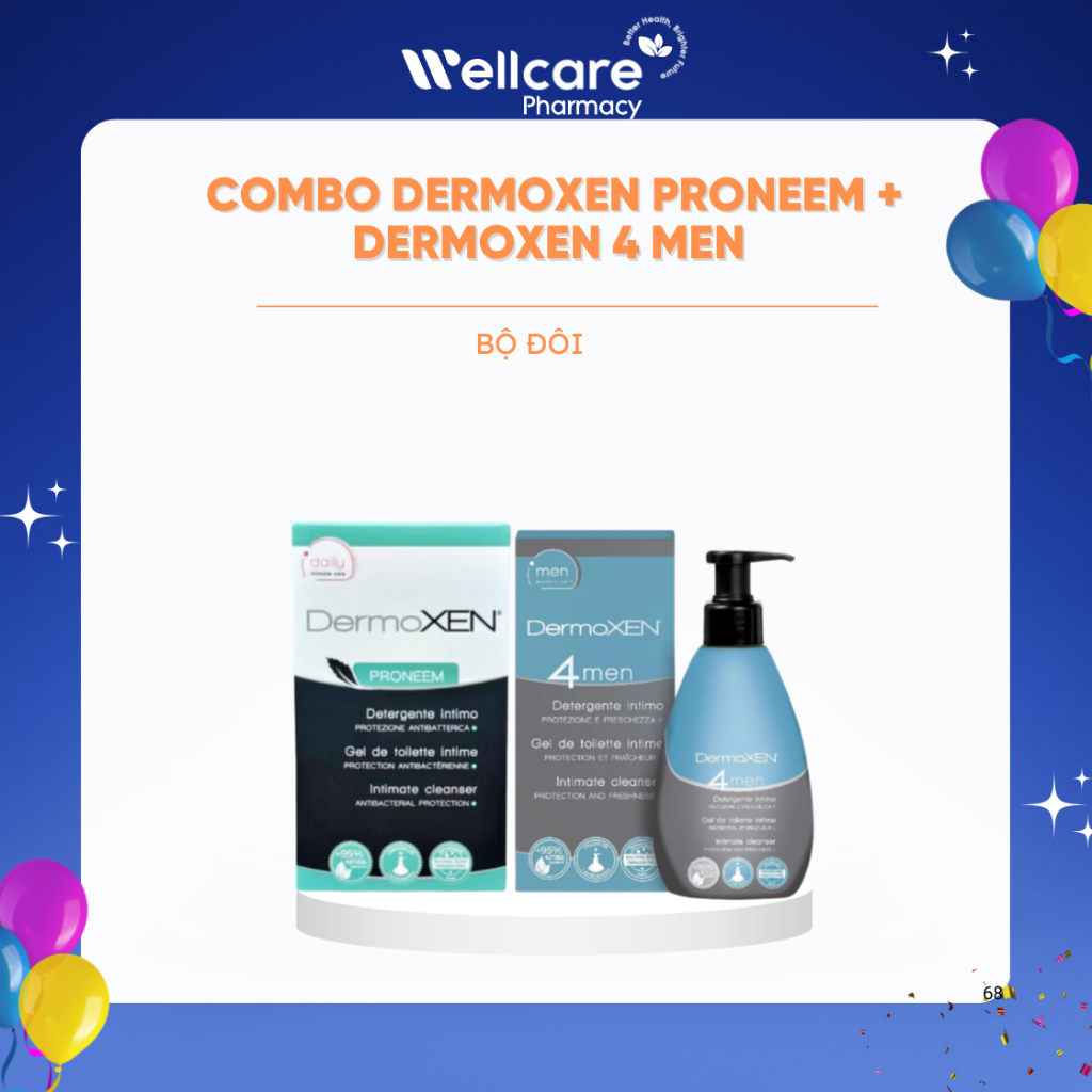 Combo DermoXen 4Men,Proneem Chăm Sóc Sức Khỏe Sinh Sản