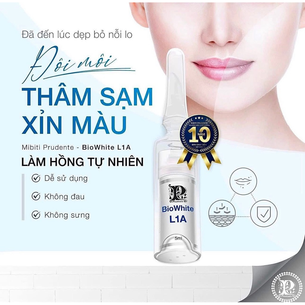 Kem Làm Hồng Môi L1A - Mibiti Prudente Nuwhite L1A