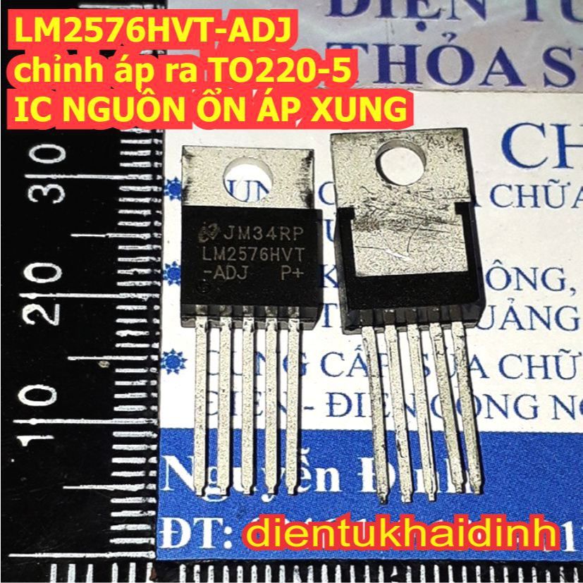 2 con LM2576HVT 5.0 12 ADJ 5V 12V chỉnh áp ra LM2576 HVT áp vào cao TO220-5 IC nguồn xung giảm áp bu
