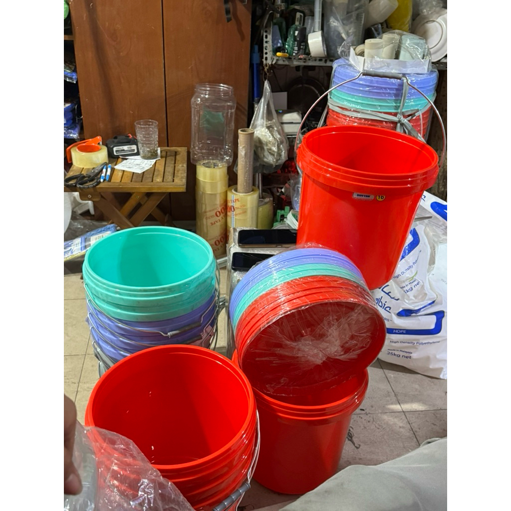 xô nhựa quai sắt duy Tân 10 lít đến 20 lít , thùng B nhựa quai sắt duy Tân , xô đựng nước dày , xô n