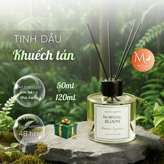  Tinh Dầu Thơm Phòng Khuếch Tán Hương tặng Que Mây 120ml MIZUKI Aroma Chính Hãng 
