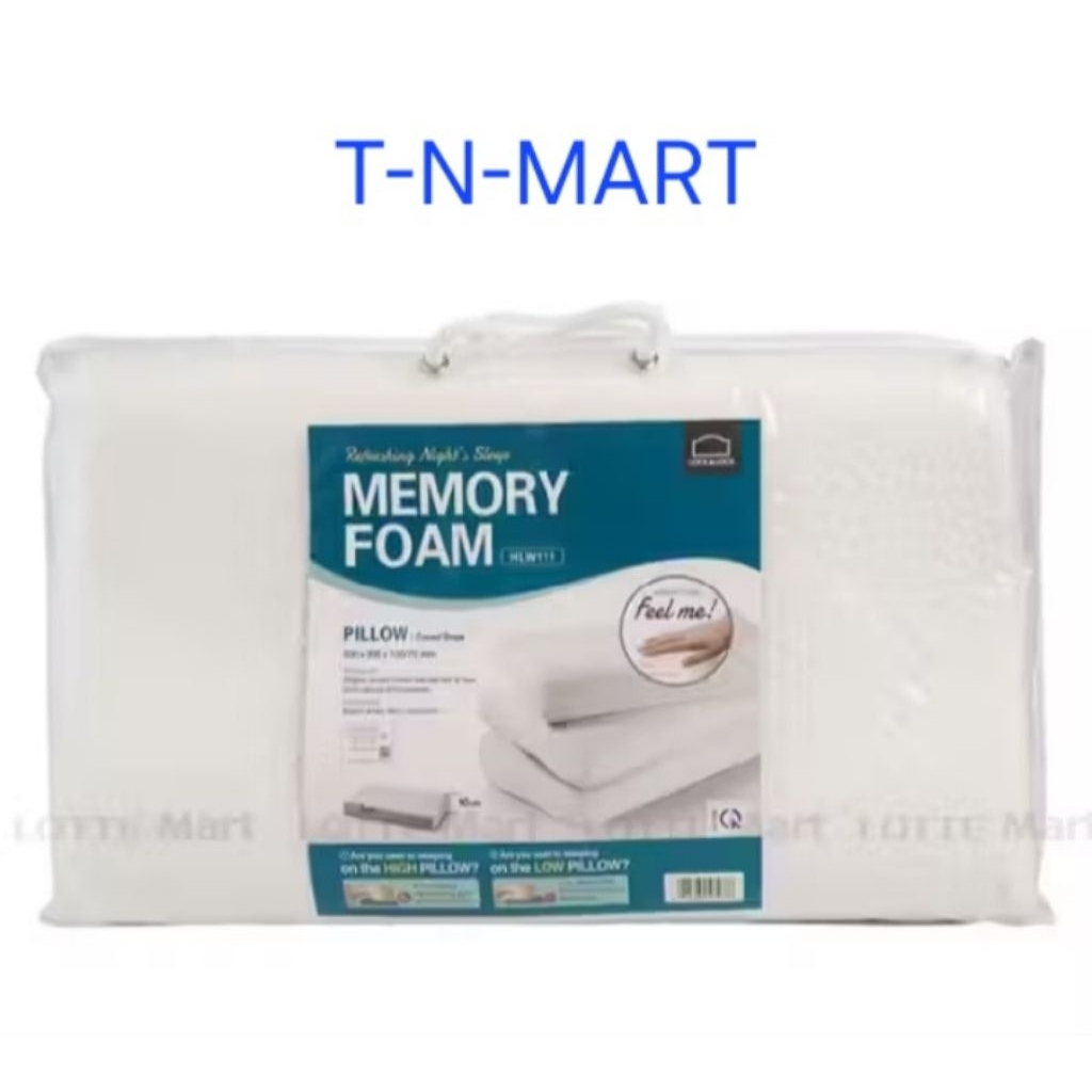 Gối Memory foam 50D LocknLock hình cong - White - HLW111