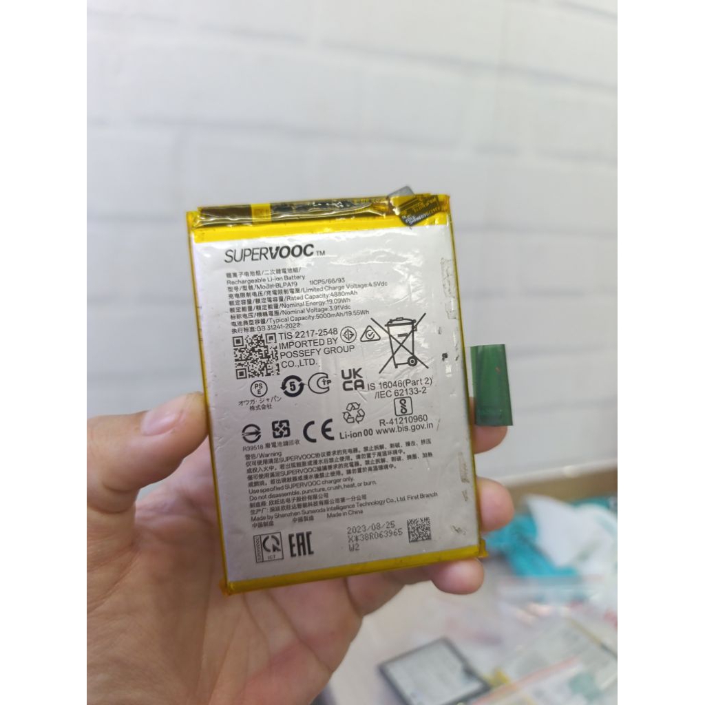 Pin cũ tháo máy Oppo BLPA19 / A18 / A38 4g / A58 4G / Realme C55