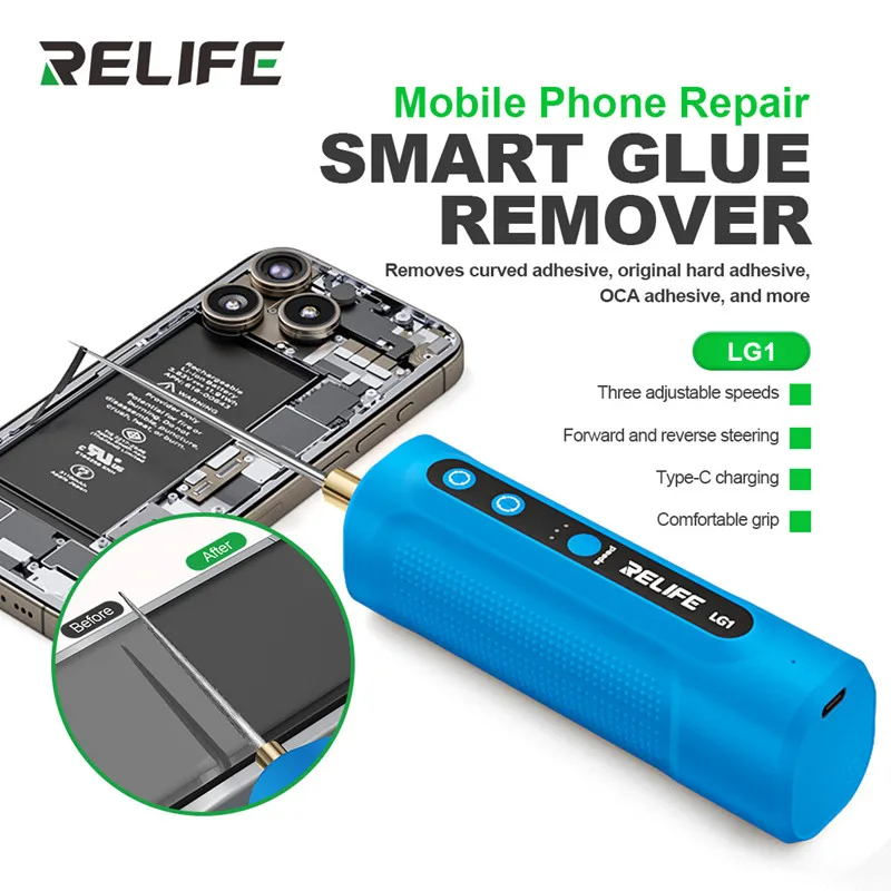 RELIFE LG1 Glue Remover Tool for Mobile Phone Efficient Adhesive Removal OCA Glue Waterproof Sticker