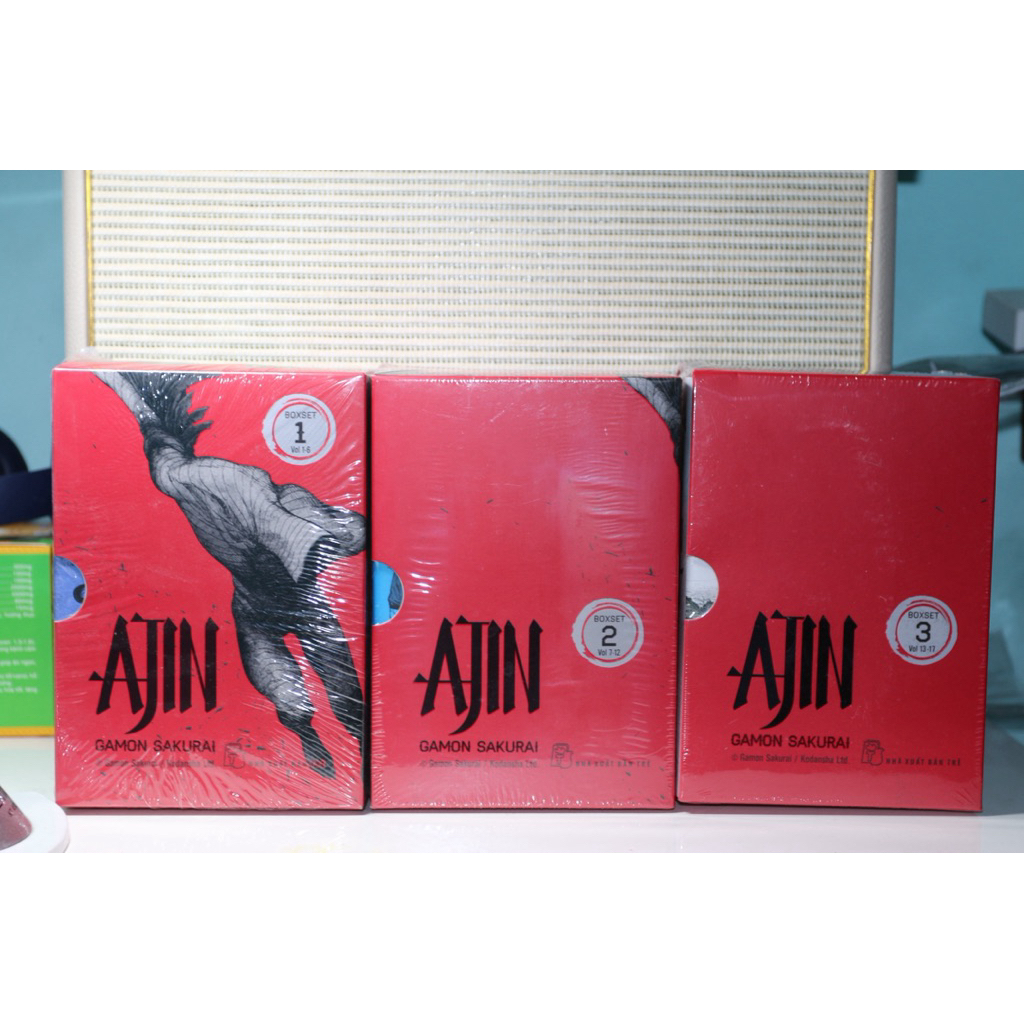 Sổ tay sưu tầm Boxset Ajin 1, 2 và 3 nguyên seal