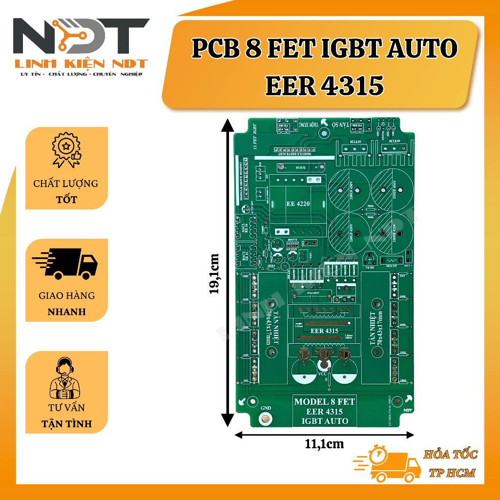 PCB 8 Fet IGBT Auto EER4315 - Điện Tử NDT