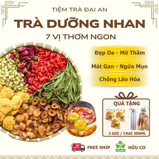  Trà Dưỡng Nhan 7 Vị Đại An - Thảo Mộc Đẹp Da Mát Gan Thanh Nhiệt  Giảm Mụn Ngăn Ngừa Lão Hóa 