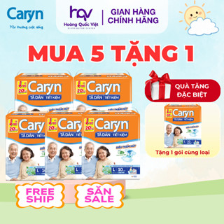 [MUA 5 TẶNG 1] Tã Dán Người Lớn Caryn Tiết Kiệm Chính Hãng Bỉm Caryn Cam Size M10 L10 Miếng Cho Người Không Đi Lại Được