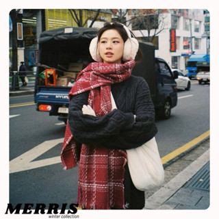   Hàng có sẵn  Khăn len dạ quàng cổ khăn choàng nam nữ mùa đông vintage thời trang basic Merris phong cách Hàn Quốc - K9 