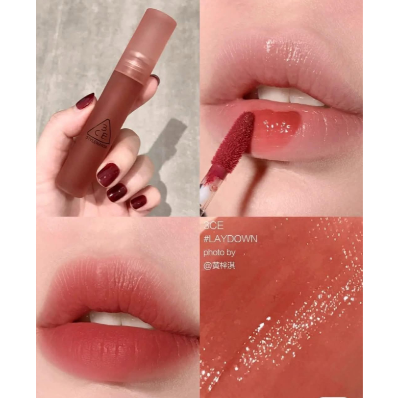 Son 3CE Blur Water Tint Laydown - màu nâu cam cháy