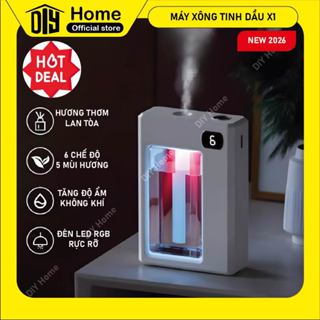 Máy xông tinh dầu X1 2026 tự động 5 chế độ xông hương thơm nhẹ dịu lưu hương lâu