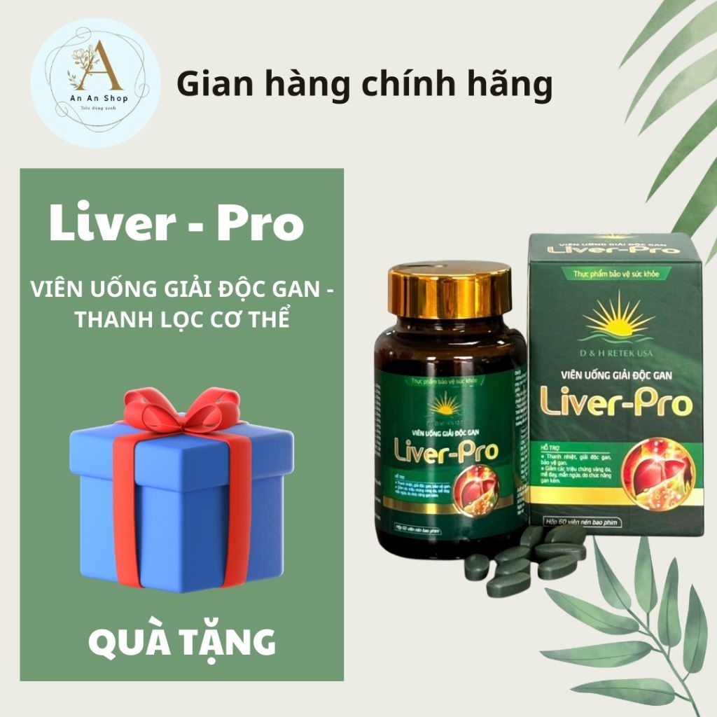 VIÊN UỐNG GIẢI ĐỘC GAN LIVER-PRO HỖ TRỢ GIẢM CÁC TRIỆU CHỨNG VÀNG DA, MỀ ĐAY, MẪN NGỨA