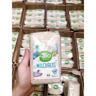 [Date T10/2026] Gạo Sữa Hữu Cơ DM Bio 500g - Gao Nấu Cháo Ăn Dặm Cho Bé