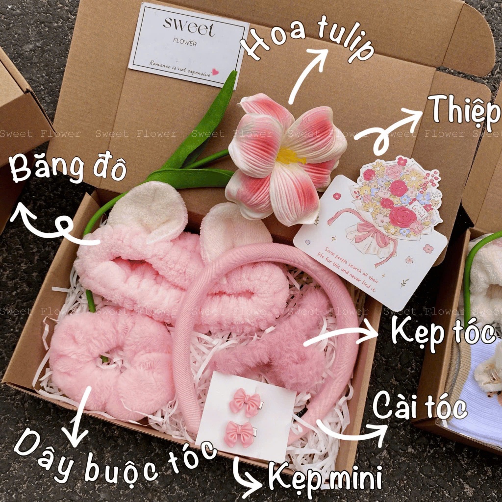 Giftbox-Set Quà Tặng Nhiều Tone Màu Dễ Thương Cho Bạn Gái, Bạn Thân, Sinh Nhật, Noel, Năm Mới, Valen