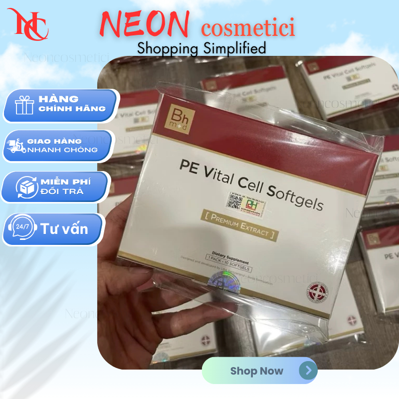 [Đại Lý Chính Hãng + Quà Hấp dẫn] HMed Vital Softgels Premium Extract Viên uống Tế Bào Gốc BH Med Vi