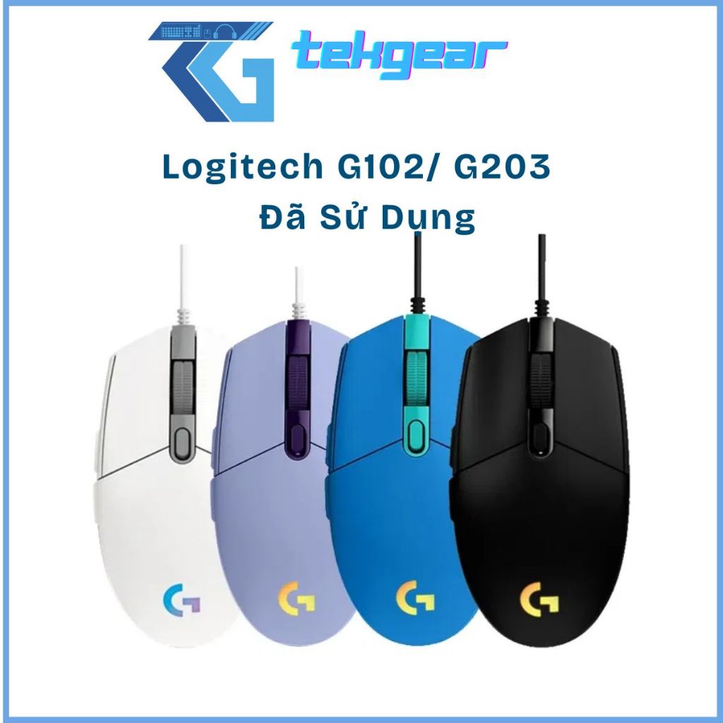   LIKE NEW  Chuột gaming Logitech G102 LIGHTSYNC RGB - Đã Qua Sử Dụng - Nhận GHUB 100% 