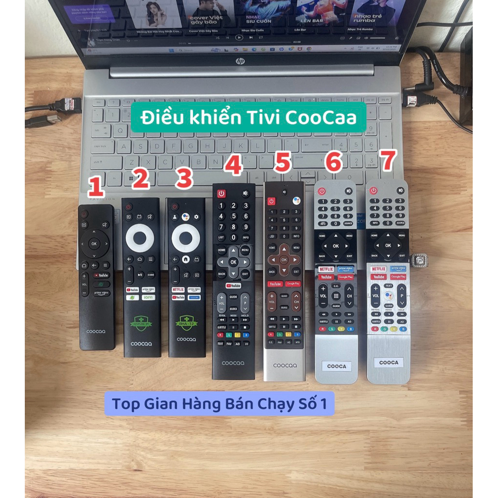 Điều khiển Tivi CooCaa hàng cao cấp( Dùng chung tất cả Tivi CooCaa)