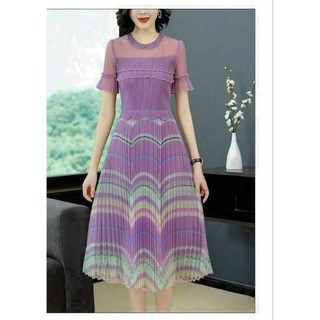 Đầm xoè dập ly cao cấp