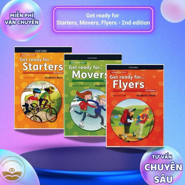 Sách - Get ready for Starters, Movers, Flyers - 2nd edition - có file nghe