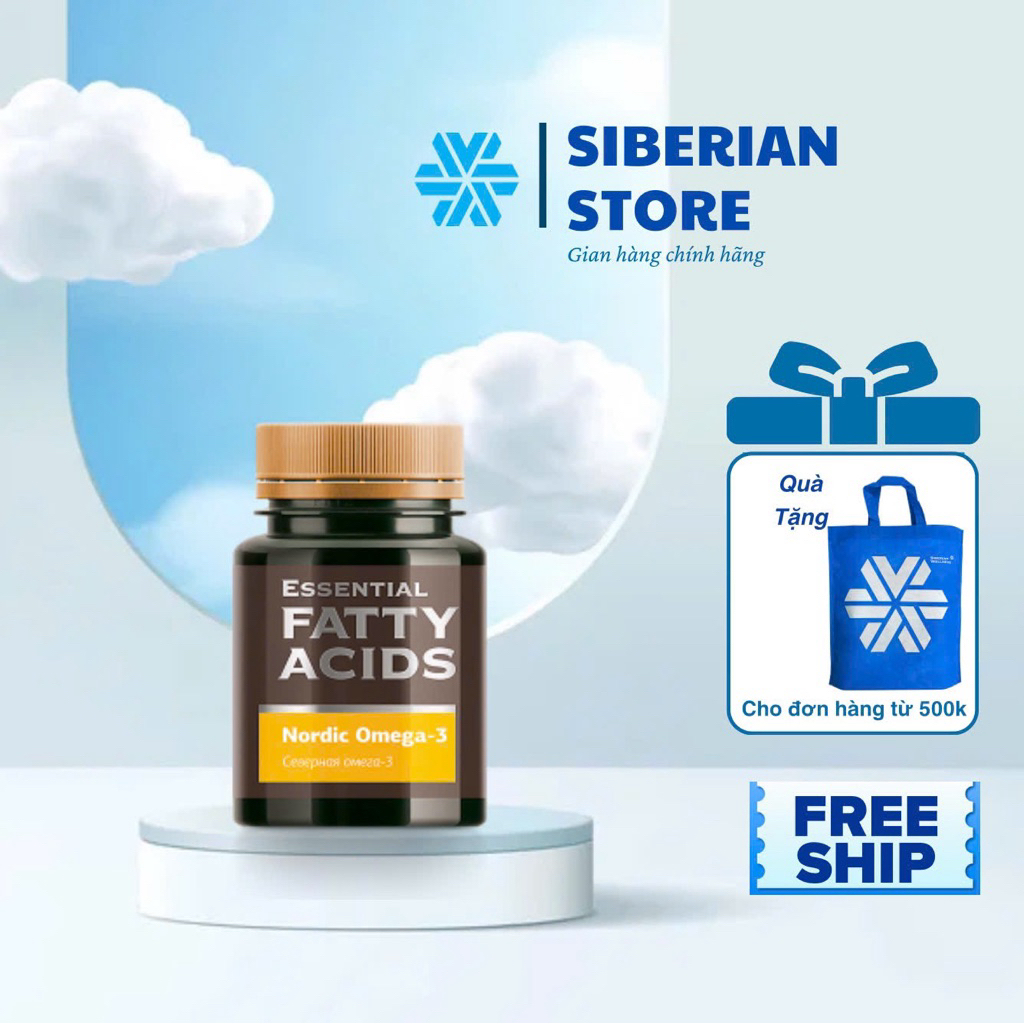 [ Omega nordic - Siberian ] Thực phẩm bảo vệ sức khỏe Essential Fatty Acids Nordic Omega-3