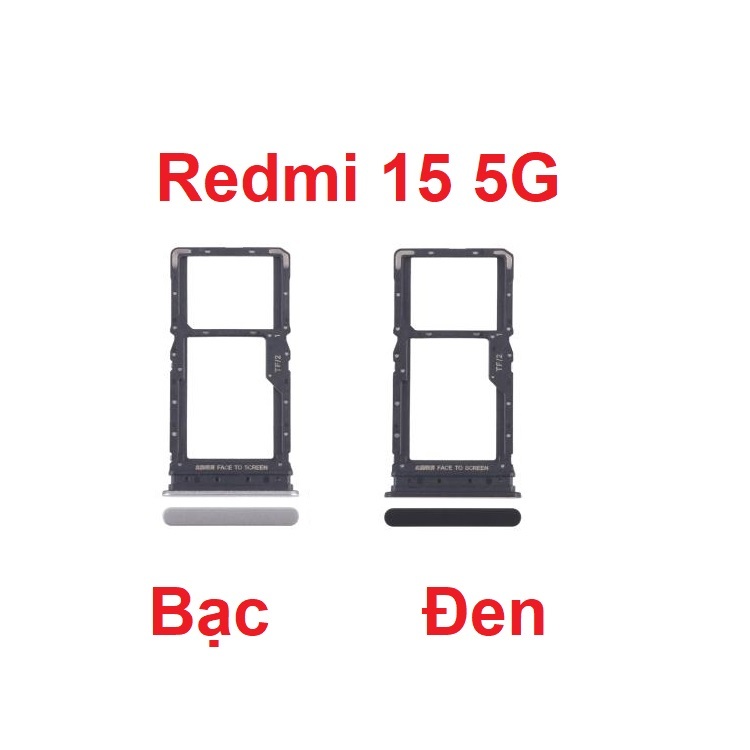 Khay Sim Xiaomi Redmi 15 5G SIM Card Tray + SIM Card Tray Zin New