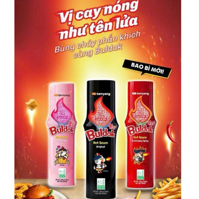 SỐT CHẤM VỊ GÀ CAY SAMYANG CHAI 200ML