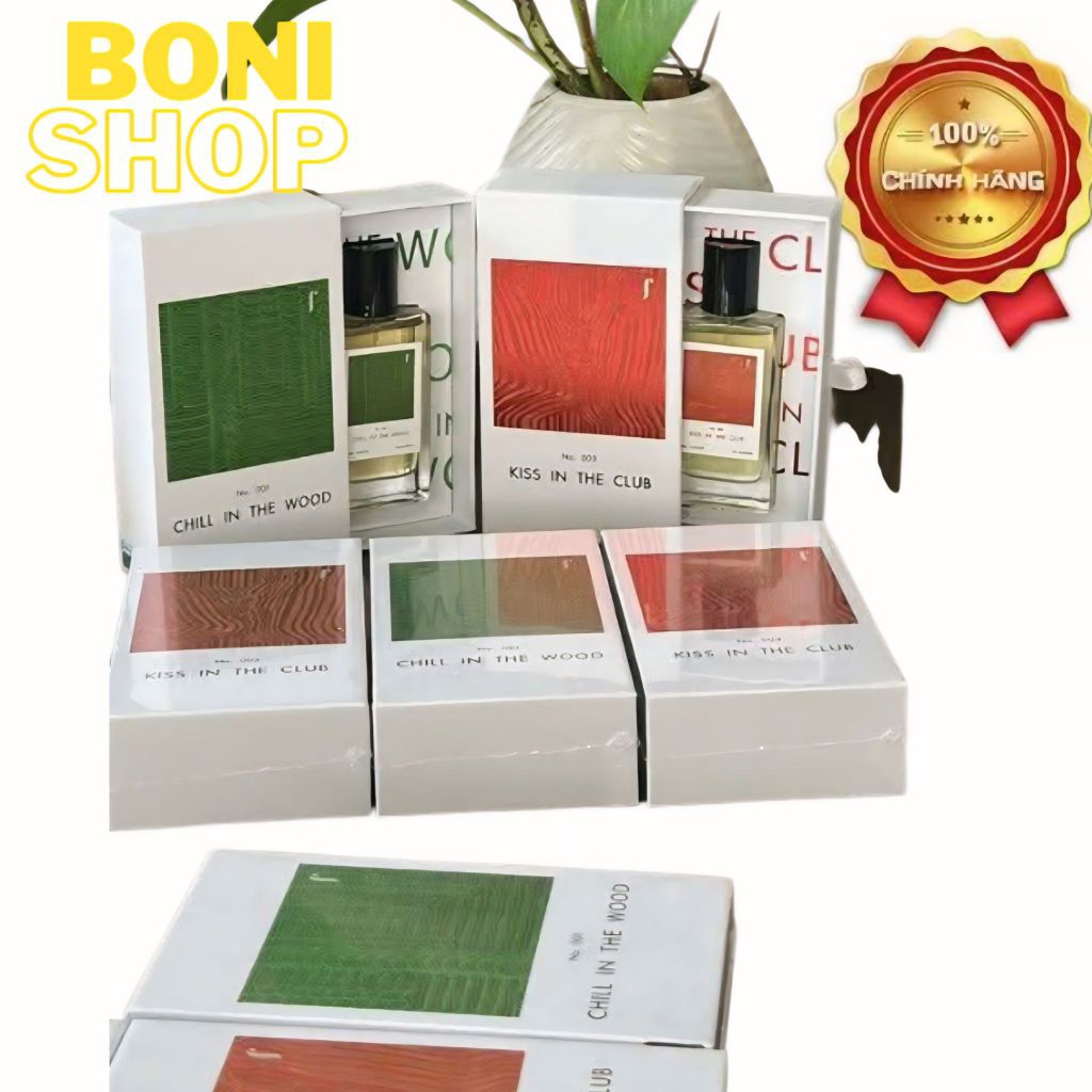 [Combo 2 chai] Nước Hoa Kiss In The Club & Chill In The Wood 50ml