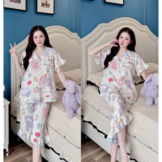 Đồ bộ Lửng bigsize 50-100kg 3 size mịn mát
