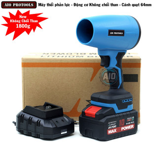 AIO.TB22 1800g Quạt bạo lực Không chổi than phản lực siêu mạnh dùng chân pin phổ thông makita 21700MP4.10A