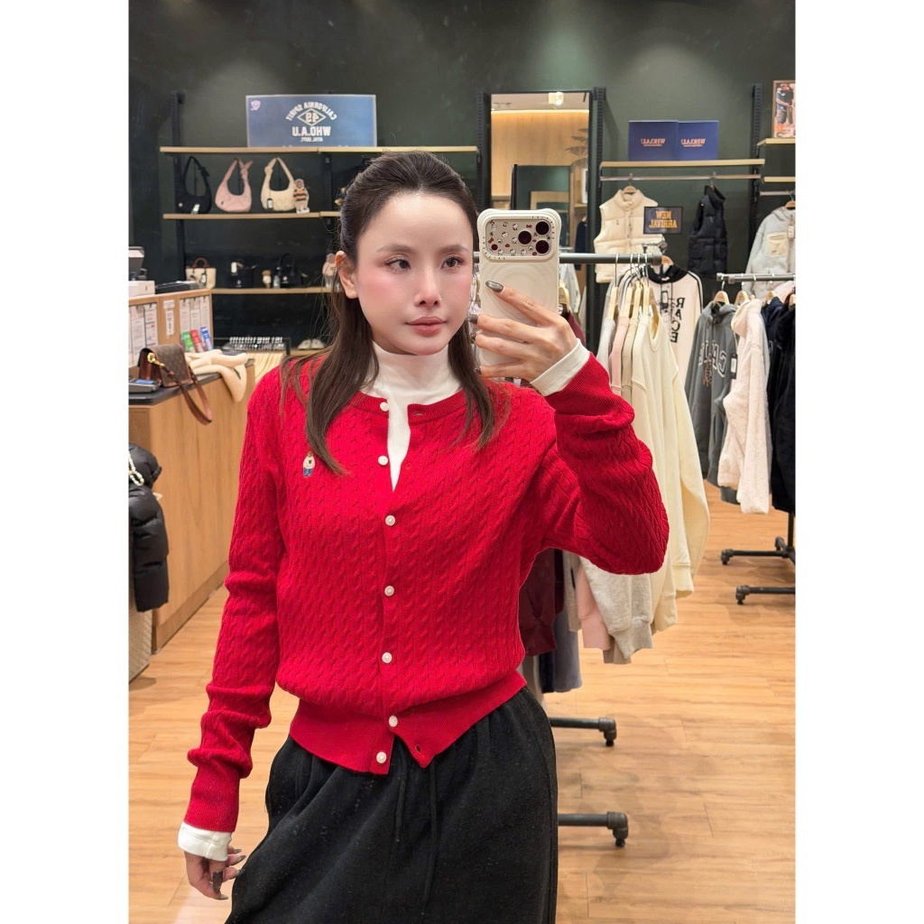 [ CHÍNH HÃNG ] ÁO CARDIGAN LEN WHOAU BẢN MỚI NHẤT