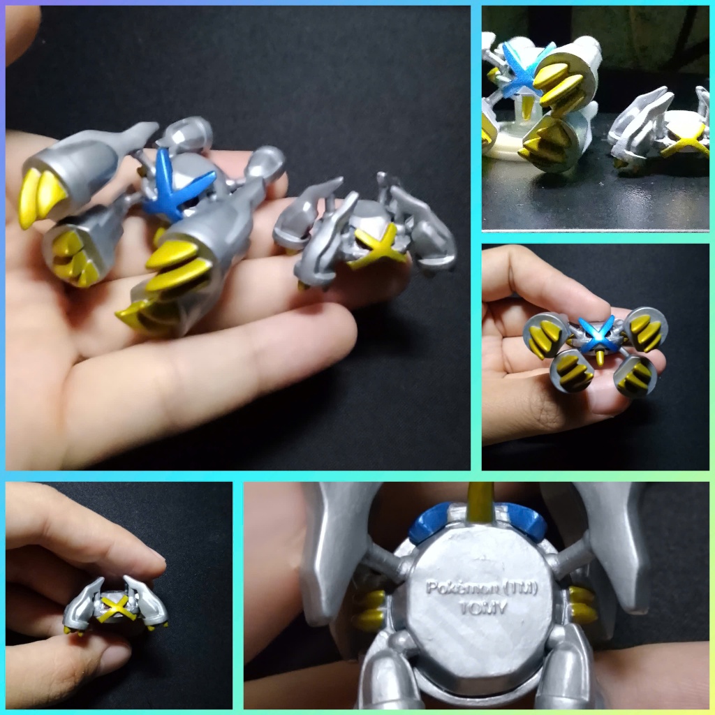 MÔ HÌNH POKEMON  -  METAGROSS - MEGA METAGROSS TOMY CUSTOM SHINE - TẶNG KÈM ĐẾ ĐỠ