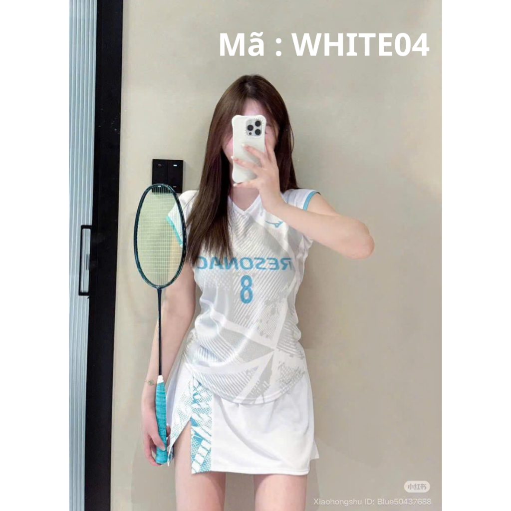 Bộ Đồ Thể Thao Nữ,Quần áo Cầu Lông,Pickeball,Tennis Kèm Quần Chân Váy- Chất Vải cao cấp,Size 40-65Kg