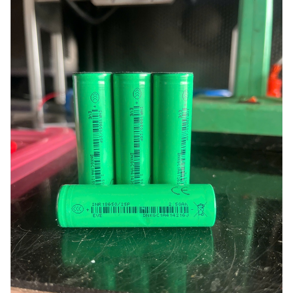 Pin 18650 eve 25p, xả cao 30a, dung lương 2,5ah.
