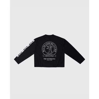 SEVENTOWN Áo Thun Dài Tay Nam Nữ LUXE LEISURE LONGSLEEVES 100% Cotton Form Boxy Unisex Black