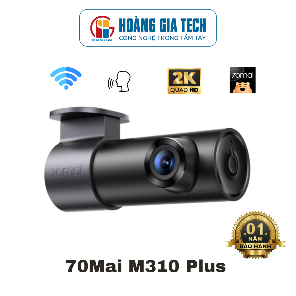 Camera hành trình 70Mai M310 Plus 3K 1620P quốc tế new 2026 quay trong hoặc ngoài xe - chính hãng