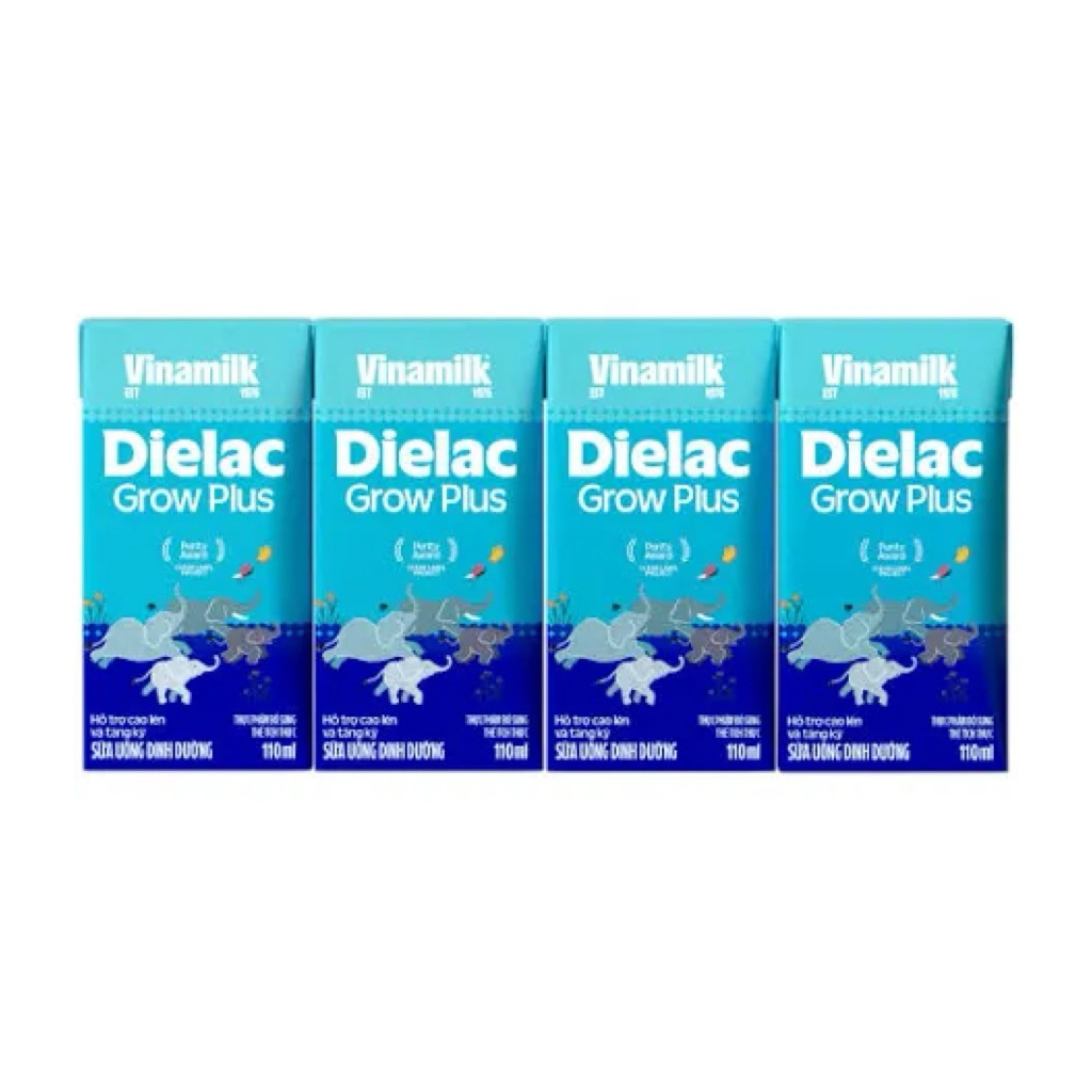 Thùng 48 hộp Sữa Vinamilk Dielac grow plus 110ml