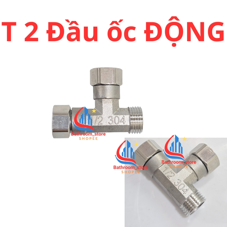 T cầu inox 3 chia .T cầu Ốc và 2 răng t cau