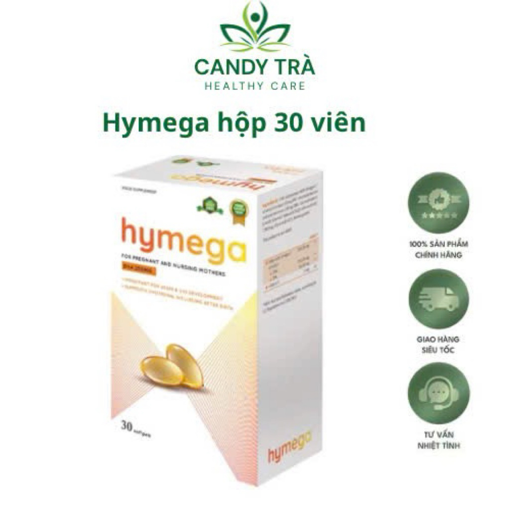 Hymega-DHA EU tinh khiết viên uống bổ sung DHA cho bà bầu hộp 30 viên