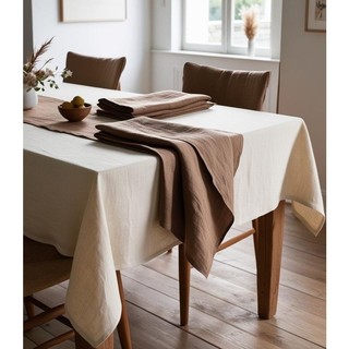 (WABI-SABI) Khăn Trải Bàn Linen Vintage Decor Bàn Ăn & Tiệc Nhận May Size Theo Yêu Cầu