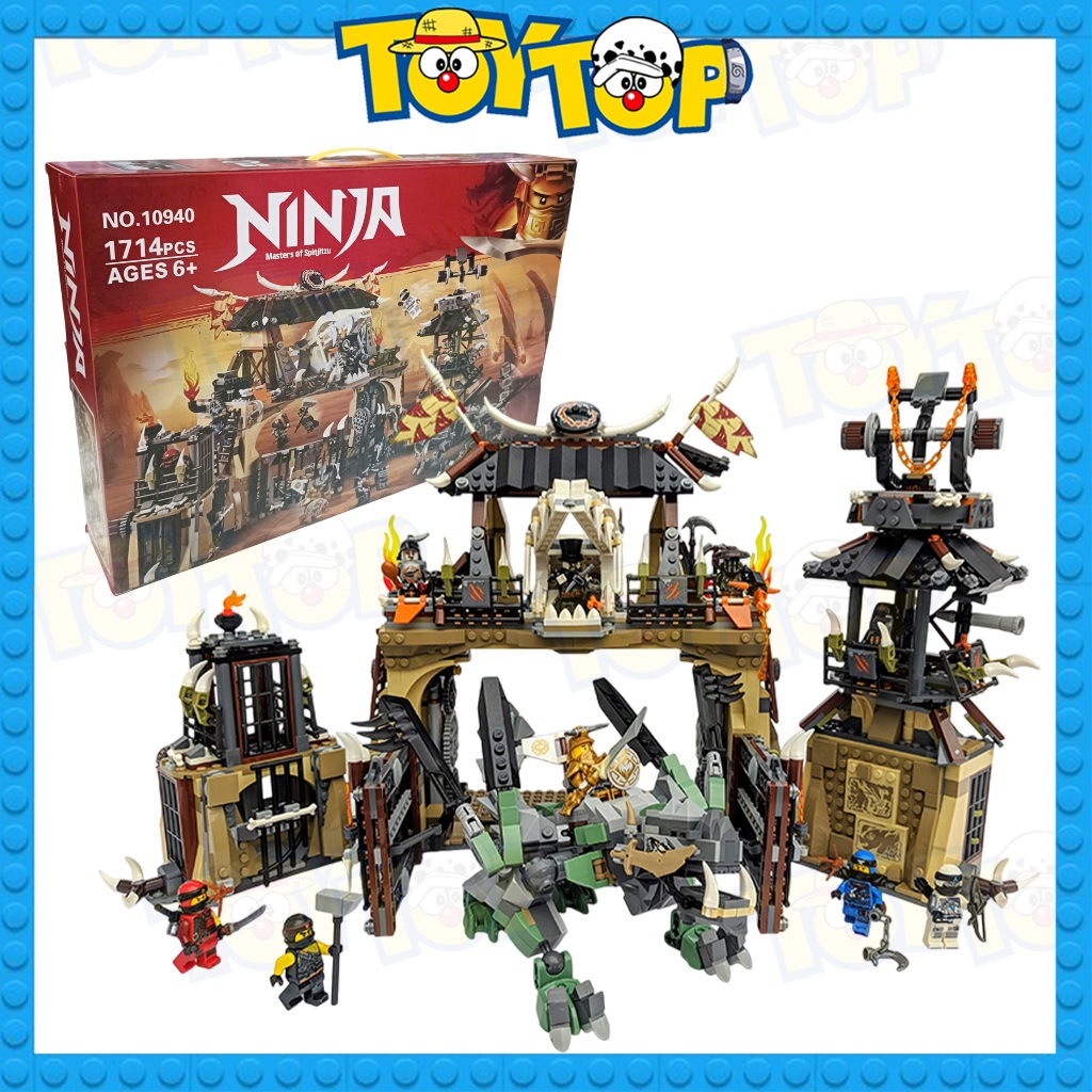 Đồ chơi lắp ráp ninja trường đấu rồng huấn luyện Dragon Pit xếp hình No 10940 với 1700+ mảnh mô phỏn