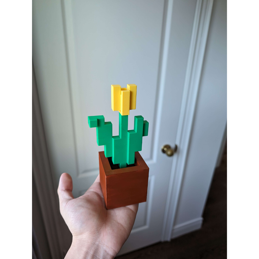 (decor Văn Phòng) Cây Minecraft - muốn chắc chắn thì gắn keo