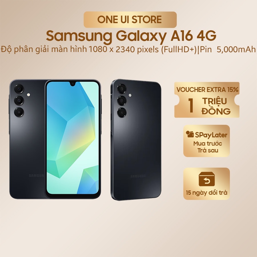 Điện thoại Samsung Galaxy A16 4G hàng chính hãng - New nguyên seal - ONE UI STORE [hỏa tốc]