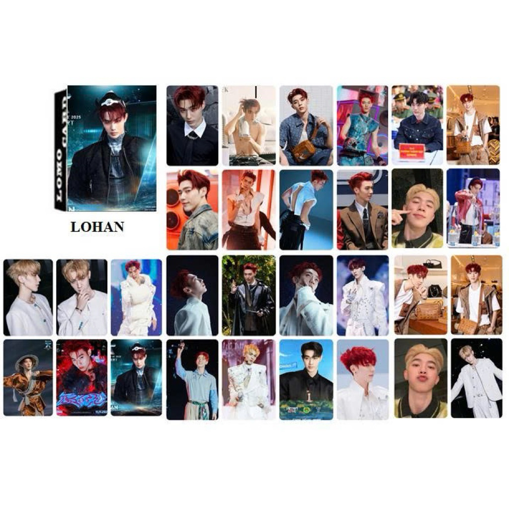 unoff lômô card 30 tấm ảnh bo góc in hình Lohan