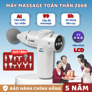 Máy Massage Cầm Tay Mini Z668 Giảm Căng Cơ, Nhức Mỏi Khi Ngồi Làm Việc Lâu 99 Cường Độ Massage