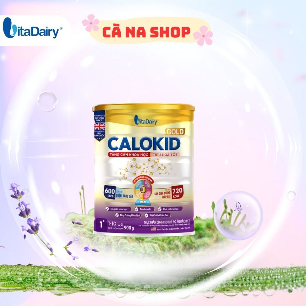 Sữa bột Calokid Gold 1+ 900g - Vitadairy - Hàng chính hãng