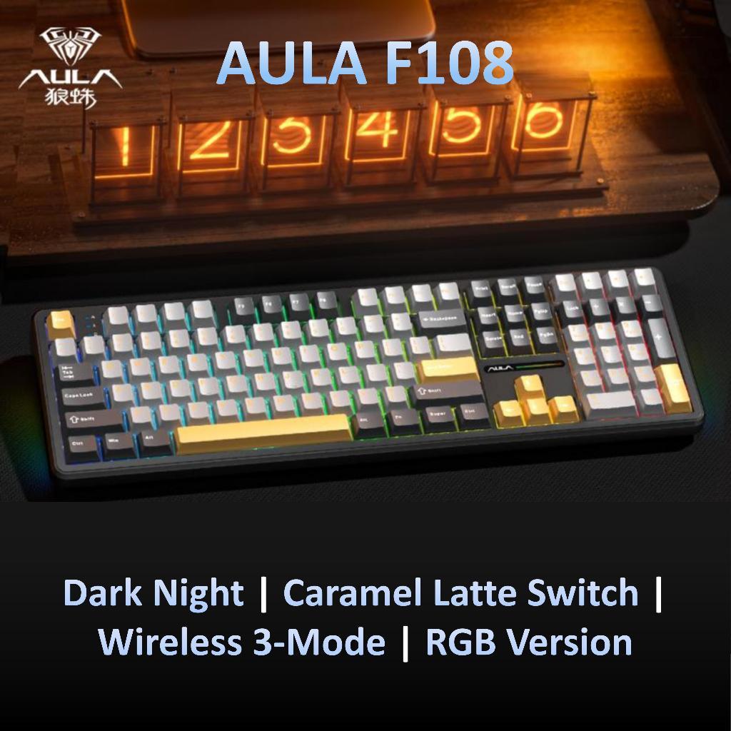 [BH 12TH] AULA F108PRO Bàn Phím Cơ 104 Phím LCD - 3 Chế Độ Pin 8000mAh Màn Hình 1.4 Tháo Lắp Nóng Bàn phím chơi game RGB | BigBuy360 - bigbuy360.vn
