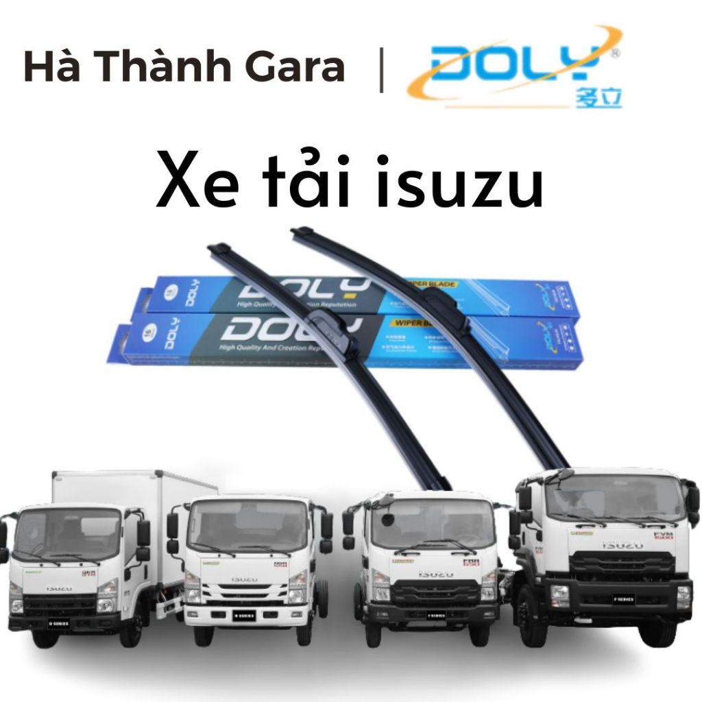 Gạt mưa xe tải ISUZU QKR210 QKR230 QKR270 NMR310 NPR400 NQR550 FRR650 FVR900 FVM1500 gạt không xương