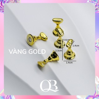 [Kèm keo] Set 5 đế gắn móng mẫu tập sơn vẽ làm nailbox (giá đỡ móng giả tập vẽ)